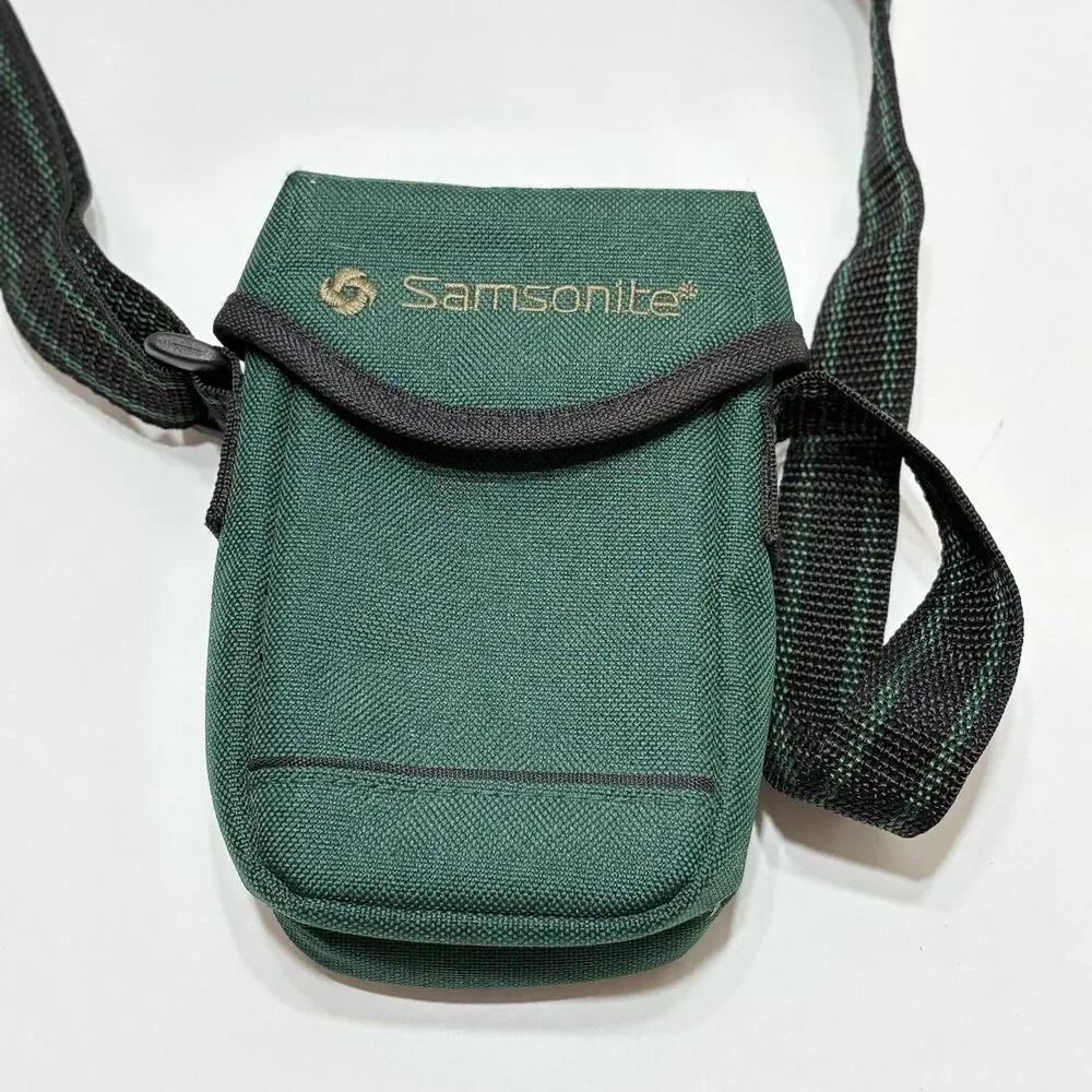 Samsonite Green Camera Bag Case Digital SLR DSLR Photography Shoulder Strap